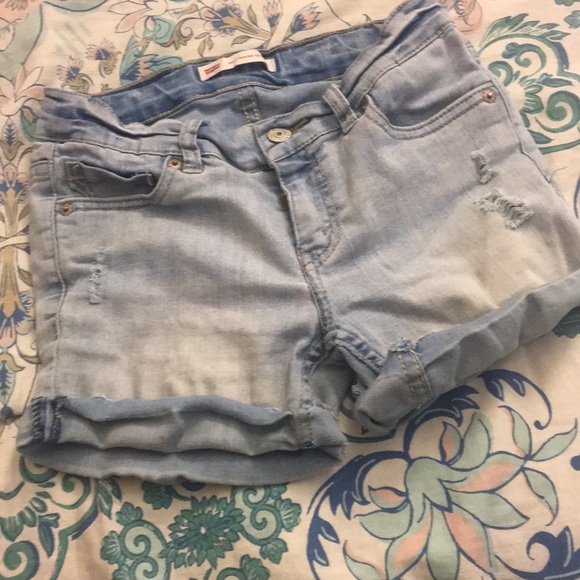 Kids Levi Jean Shorts - Picture 2 of 4
